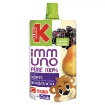   Kubu Immuno alma-körte-sárgarépa-banán-acerola-bodzabogyó püré, C-vitaminnal, cinkkel 100 g