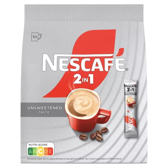 NESCAFÉ 2in1 Unsweetened azonnal oldódó kávéspecialitás 10 x 8 g (80 g) NESCAFÉ 2in1 Unsweetened azonnal oldódó kávéspecialitás 10 x 8 g (80 g)