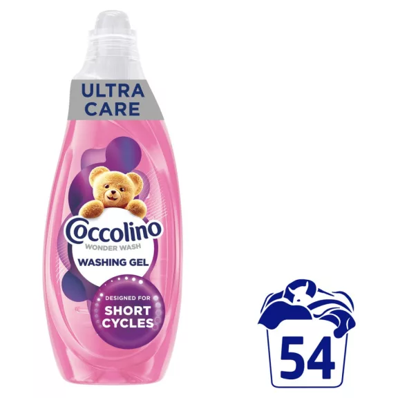 Coccolino Wonder Wash Ultra Care mosószer gyors mosáshoz 54 mosás 2.16 l Coccolino Wonder Wash Ultra Care mosószer gyors mosáshoz 54 mosás 2.16 l