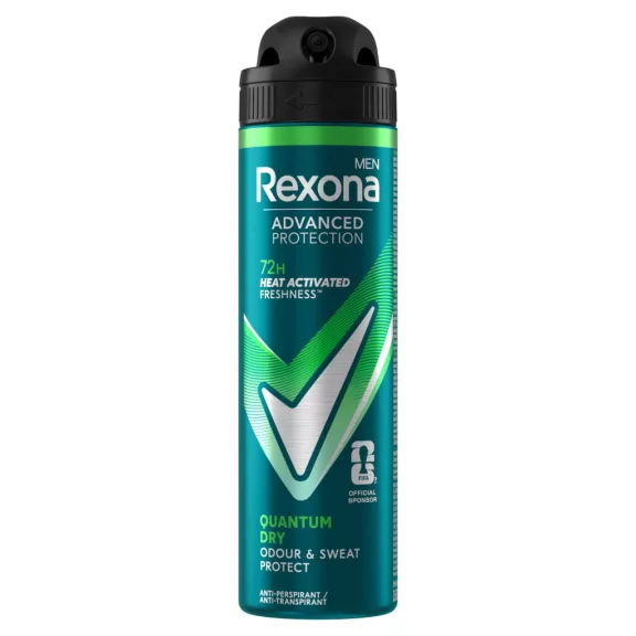 Rexona Men Advanced Protection Quantum Dry férfi izzadásgátló dezodor spray 150 ml Rexona Men Advanced Protection Quantum Dry férfi izzadásgátló dezodor spray 150 ml
