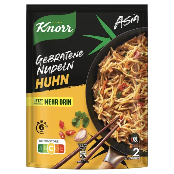 Knorr ázsiai pirított tészta enyhén csípős csirkés ízesítéssel 134 g Knorr ázsiai pirított tészta enyhén csípős csirkés ízesítéssel 134 g