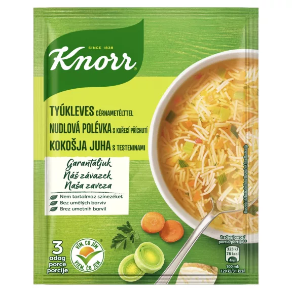 KNORR Tyúkleves cérnametélttel 69g KNORR Tyúkleves cérnametélttel 69g