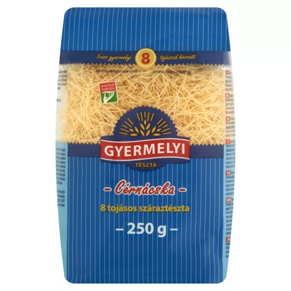 Gyermelyi cérnácska 8 tojásos száraztészta 250 g