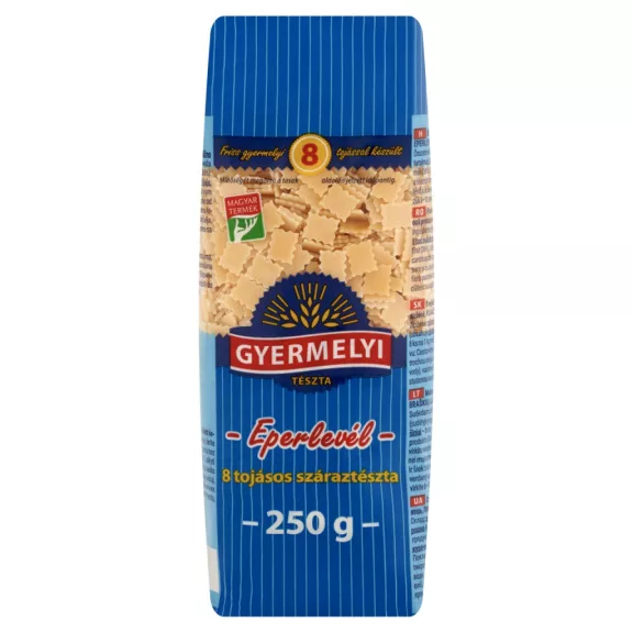 Gyermelyi eperlevél 8 tojásos száraztészta 250 g