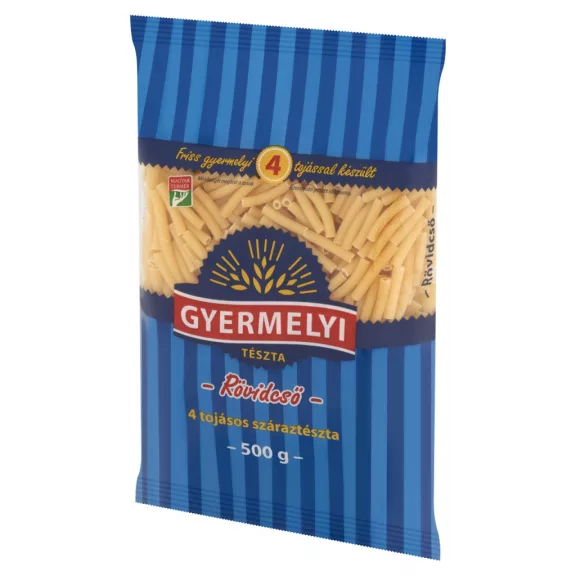 Gyermelyi rövidcső 4 tojásos száraztészta 500 g