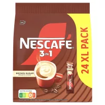   Nescafé 3in1 Brown Sugar instant kávéspecialitás barna cukorral 24 x 16,5 g (396 g)