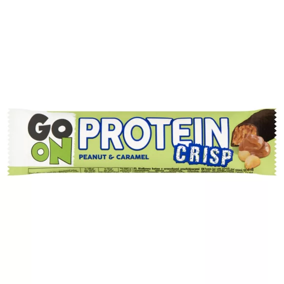 Sante Go On Protein Crisp szelet földimogyoróval és karamellel tejcsokoládé bevonattal 50g Sante Go On Protein Crisp szelet földimogyoróval és karamellel tejcsokoládé bevonattal 50g
