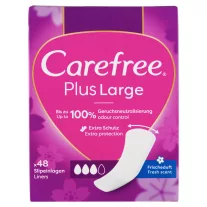 Carefree Plus Large tisztasági betét friss illattal 48 db