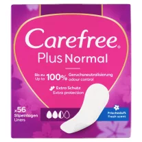 Carefree Plus Normal tisztasági betét friss illattal 56 db