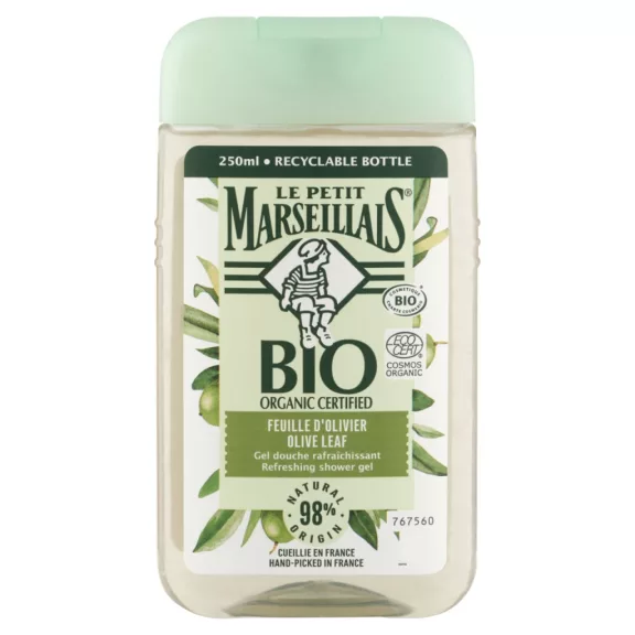 Le Petit Marsellais bio tanúsított olívalevél tusfürdő 250 ml Le Petit Marsellais bio tanúsított olívalevél tusfürdő 250 ml