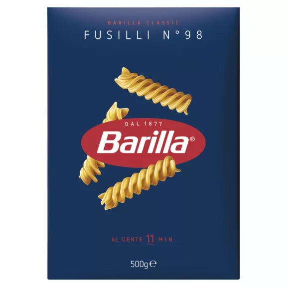Barilla Fusilli n.98 apró durum száraztészta 500 g Barilla Fusilli n.98 apró durum száraztészta 500 g