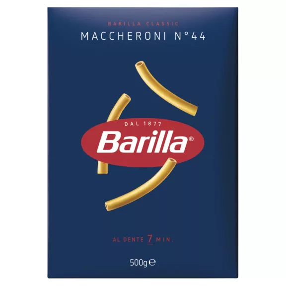 Barilla Maccheroni n.44 apró durum száraztészta 500 g Barilla Maccheroni n.44 apró durum száraztészta 500 g