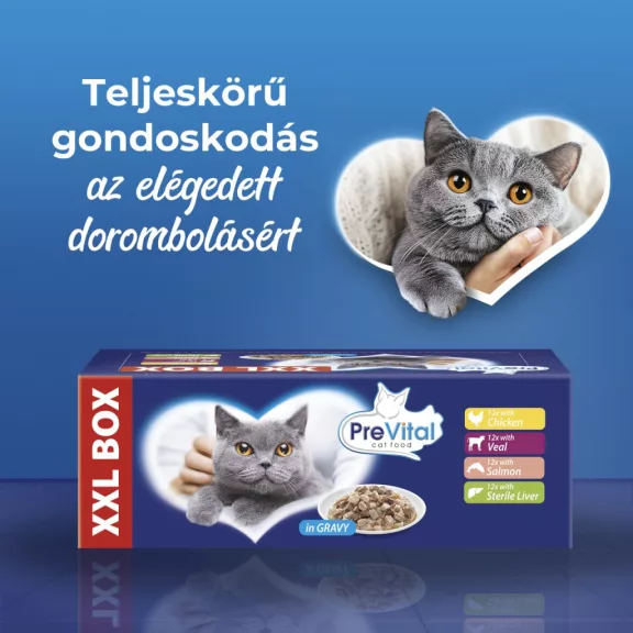 Prevital alutasakos macskaeledel giga box 48x100g Multipack Prevital alutasakos macskaeledel giga box 48x100g Multipack