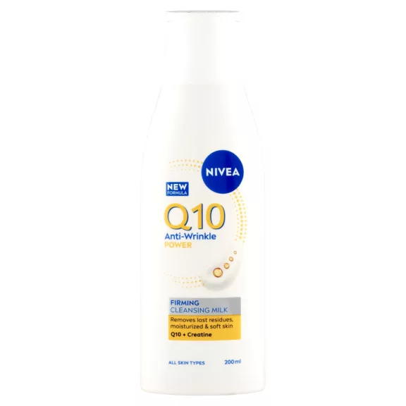 NIVEA Q10 Power ránctalanító feszesítő arctisztító tej 200 ml NIVEA Q10 Power ránctalanító feszesítő arctisztító tej 200 ml