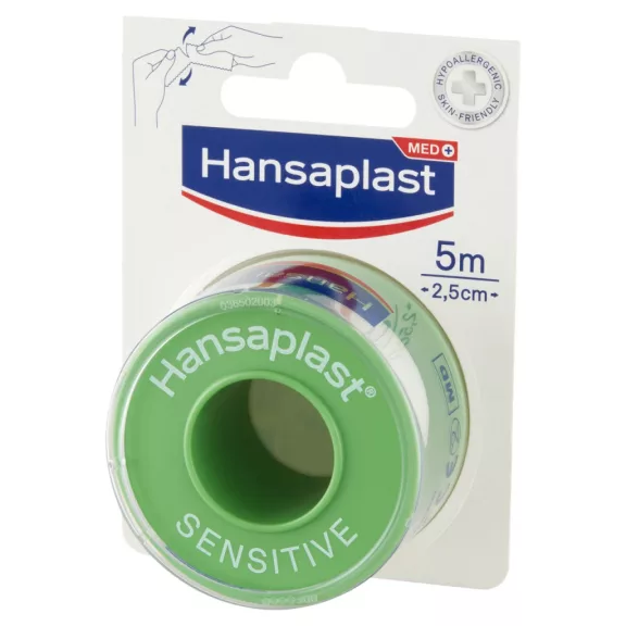 Hansaplast Sensitive ragtapasz 5 m x 2,5 cm Hansaplast Sensitive ragtapasz 5 m x 2,5 cm