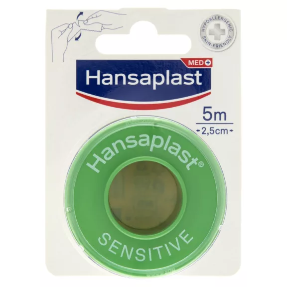 Hansaplast Sensitive ragtapasz 5 m x 2,5 cm Hansaplast Sensitive ragtapasz 5 m x 2,5 cm