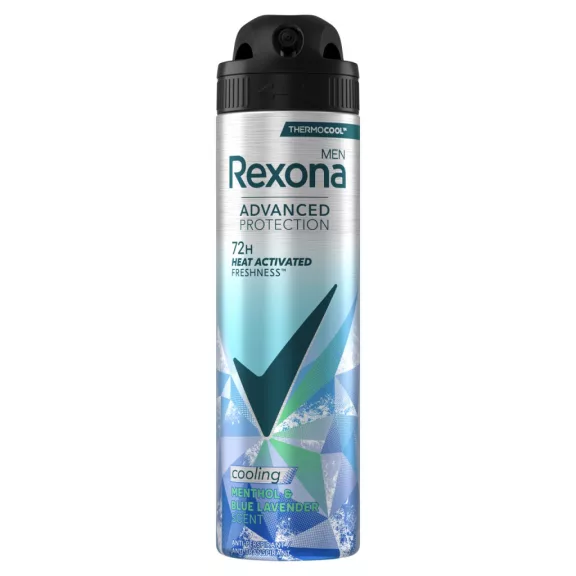 Rexona Men Thermocool Menthol & Blue Lavender izzadásgátló dezodor 150 ml Rexona Men Thermocool Menthol & Blue Lavender izzadásgátló dezodor 150 ml