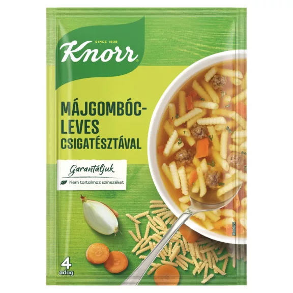Knorr májgombócleves csigatésztával 58 g Knorr májgombócleves csigatésztával 58 g