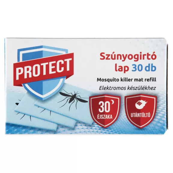Protect Plus szúnyogirtó lap utántöltő elektromos készülékhez 30 db Protect Plus szúnyogirtó lap utántöltő elektromos készülékhez 30 db