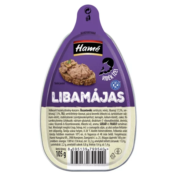 Hamé libamájas 105 g Hamé libamájas 105 g