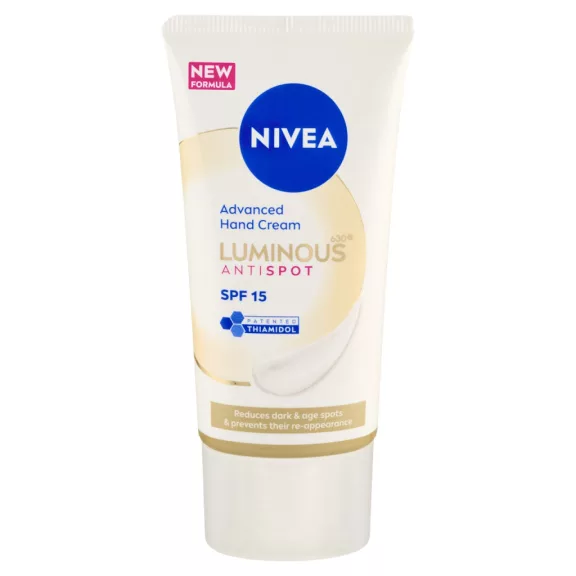 NIVEA Luminous 630 Thiamidol kézkrém pigmentfoltok ellen SPF15 50 ml NIVEA Luminous 630 Thiamidol kézkrém pigmentfoltok ellen SPF15 50 ml