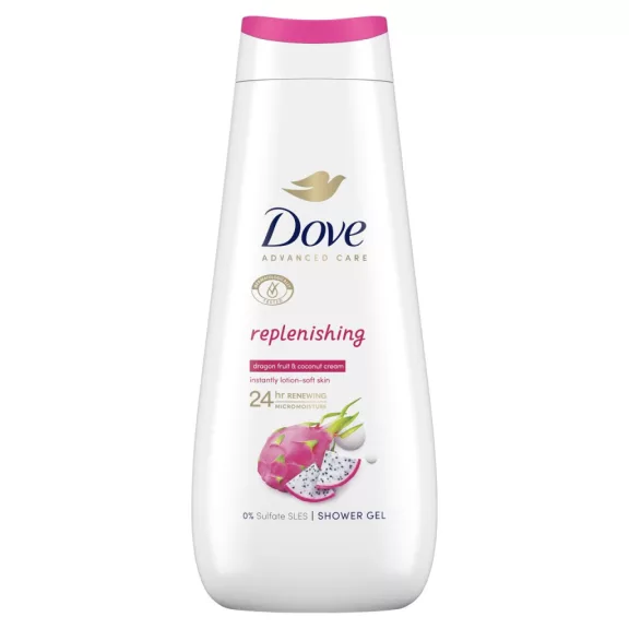 Dove Advanced Care Replenishing Dragon Fruit & Coconut krémtusfürdő 400 ml Dove Advanced Care Replenishing Dragon Fruit & Coconut krémtusfürdő 400 ml