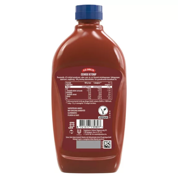 Globus csemege ketchup 833 g Globus csemege ketchup 833 g