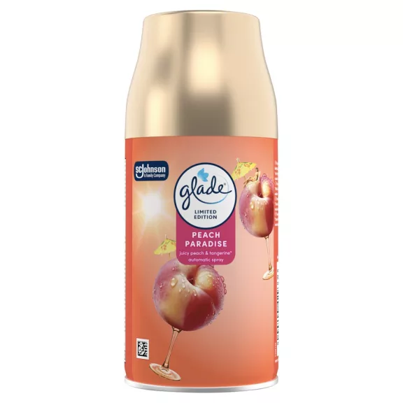 Glade Peach Paradise automata légfrissítő utántöltő 269 ml Glade Peach Paradise automata légfrissítő utántöltő 269 ml