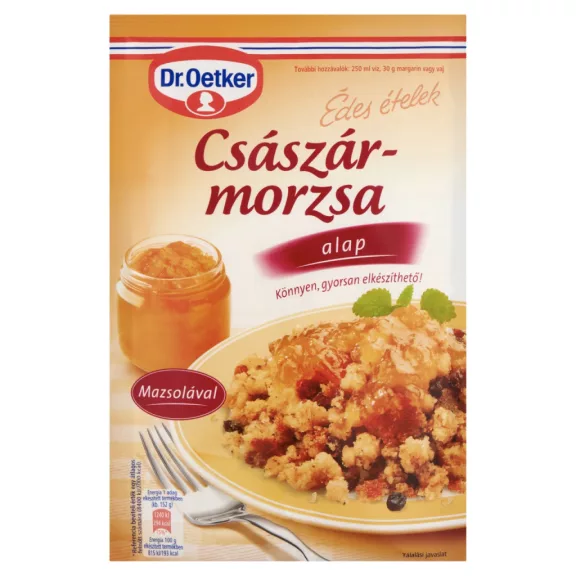 Dr. Oetker Édes Ételek császármorzsa alappor mazsolával 200 g Dr. Oetker Édes Ételek császármorzsa alappor mazsolával 200 g