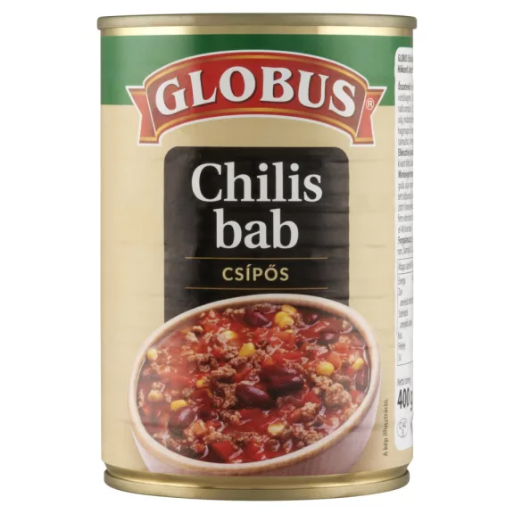 Globus csípős Chilis Bab 400 g Globus csípős Chilis Bab 400 g