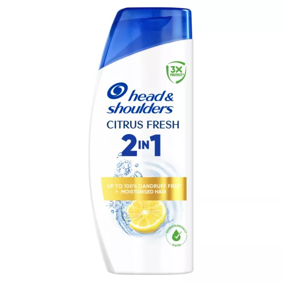 Head & Shoulders Citrus Fresh 2in1 korpásodás elleni Sampon és Balzsam 400 ml Head & Shoulders Citrus Fresh 2in1 korpásodás elleni Sampon és Balzsam 400 ml