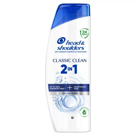 Head & Shoulders Classic Clean 2in1 korpásodás elleni Sampon és Balzsam 400 ml Head & Shoulders Classic Clean 2in1 korpásodás elleni Sampon és Balzsam 400 ml