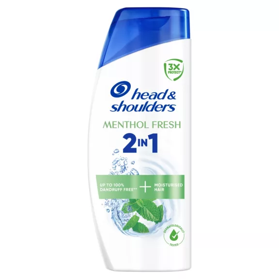 Head & Shoulders Menthol Fresh 2in1 korpásodás elleni Sampon és Balzsam 400 ml Head & Shoulders Menthol Fresh 2in1 korpásodás elleni Sampon és Balzsam 400 ml