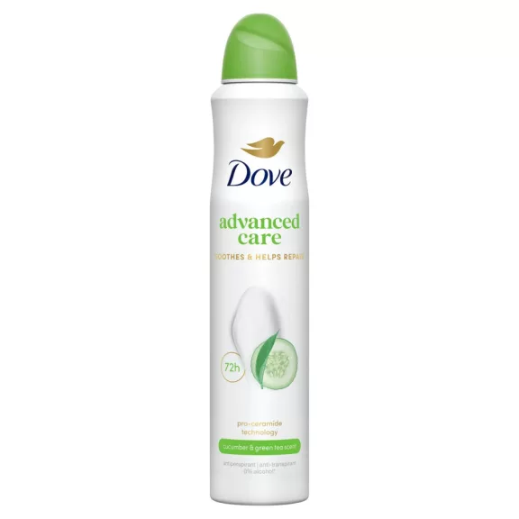 Dove Advanced Care Go Fresh Cucumber & Green Tea Scent izzadásgátló dezodor 200 ml Dove Advanced Care Go Fresh Cucumber & Green Tea Scent izzadásgátló dezodor 200 ml