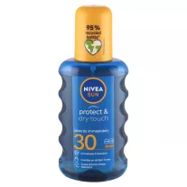   NIVEA SUN Protect & Dry Touch átlátszó hűsítő napozó spray FF30 200 ml
