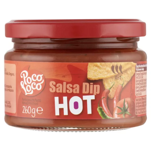 Poco Loco Hot Salsa erősen csípős paradicsomos öntet 260 g Poco Loco Hot Salsa erősen csípős paradicsomos öntet 260 g