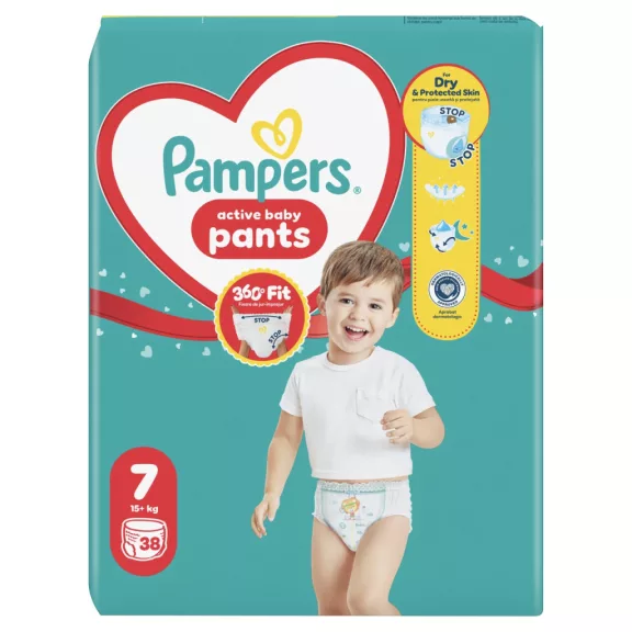 Pampers Active Baby Bugyipelenka 38 db 15+ kg Méret 7 Pampers Active Baby Bugyipelenka 38 db 15+ kg Méret 7