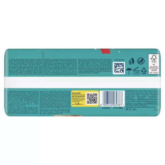 Pampers Active Baby Bugyipelenka 38 db 15+ kg Méret 7 Pampers Active Baby Bugyipelenka 38 db 15+ kg Méret 7