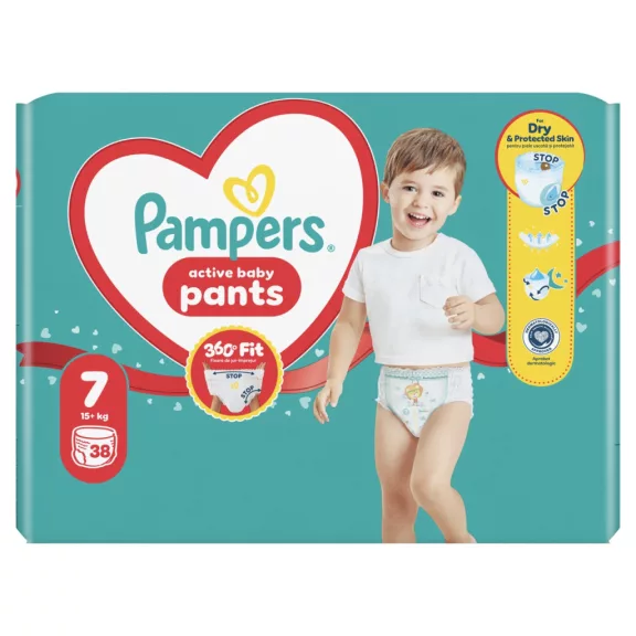 Pampers Active Baby Bugyipelenka 38 db 15+ kg Méret 7 Pampers Active Baby Bugyipelenka 38 db 15+ kg Méret 7