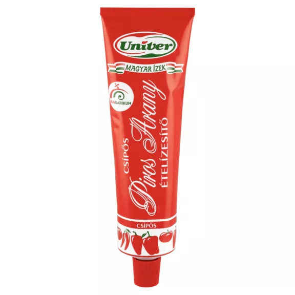 Univer Magyar Ízek Piros Arany csípős ételízesítő paprikakrém 160 g Univer Magyar Ízek Piros Arany csípős ételízesítő paprikakrém 160 g