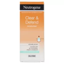   Neutrogena Clear & Defend hidratáló arcápoló tisztító szalicilsavval 50 ml