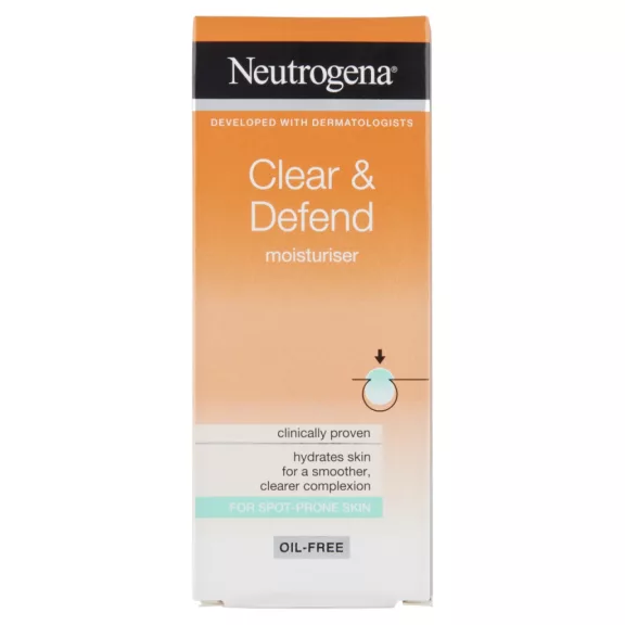 Neutrogena Clear & Defend hidratáló arcápoló tisztító szalicilsavval 50 ml Neutrogena Clear & Defend hidratáló arcápoló tisztító szalicilsavval 50 ml