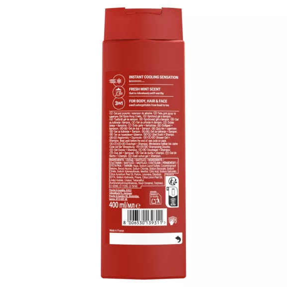 Old Spice Cold Spice 3in1 tusfürdő 400 ml Old Spice Cold Spice 3in1 tusfürdő 400 ml