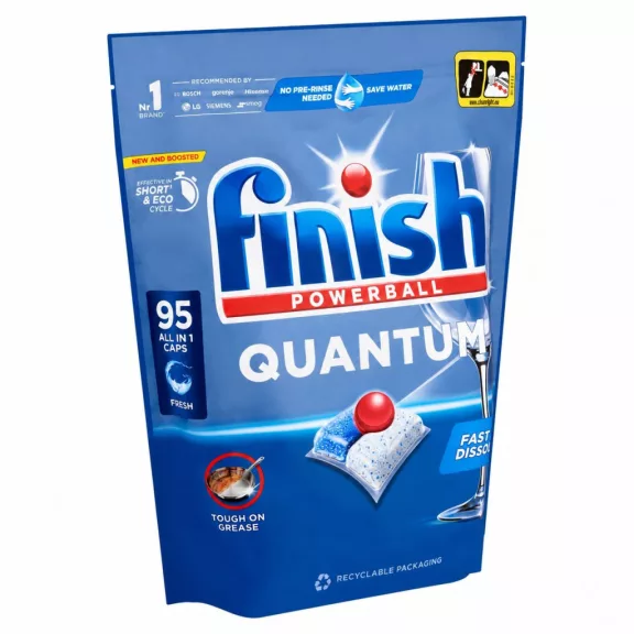 Finish Powerball Quantum All in 1 mosogatógép-kapszula Regular 95 db Finish Powerball Quantum All in 1 mosogatógép-kapszula Regular 95 db
