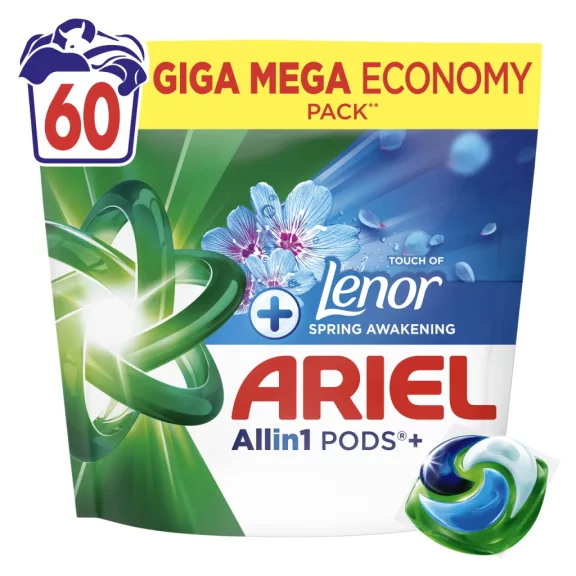 Ariel Allin1 PODS +Touch of Lenor Spring Awakening mosókapszula 60 db Giga Economy Ariel Allin1 PODS +Touch of Lenor Spring Awakening mosókapszula 60 db Giga Economy