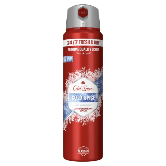 Old Spice Cold Spice férfi izzadásgátló spray –5°C hűsítő hatás Old Spice Cold Spice férfi izzadásgátló spray –5°C hűsítő hatás